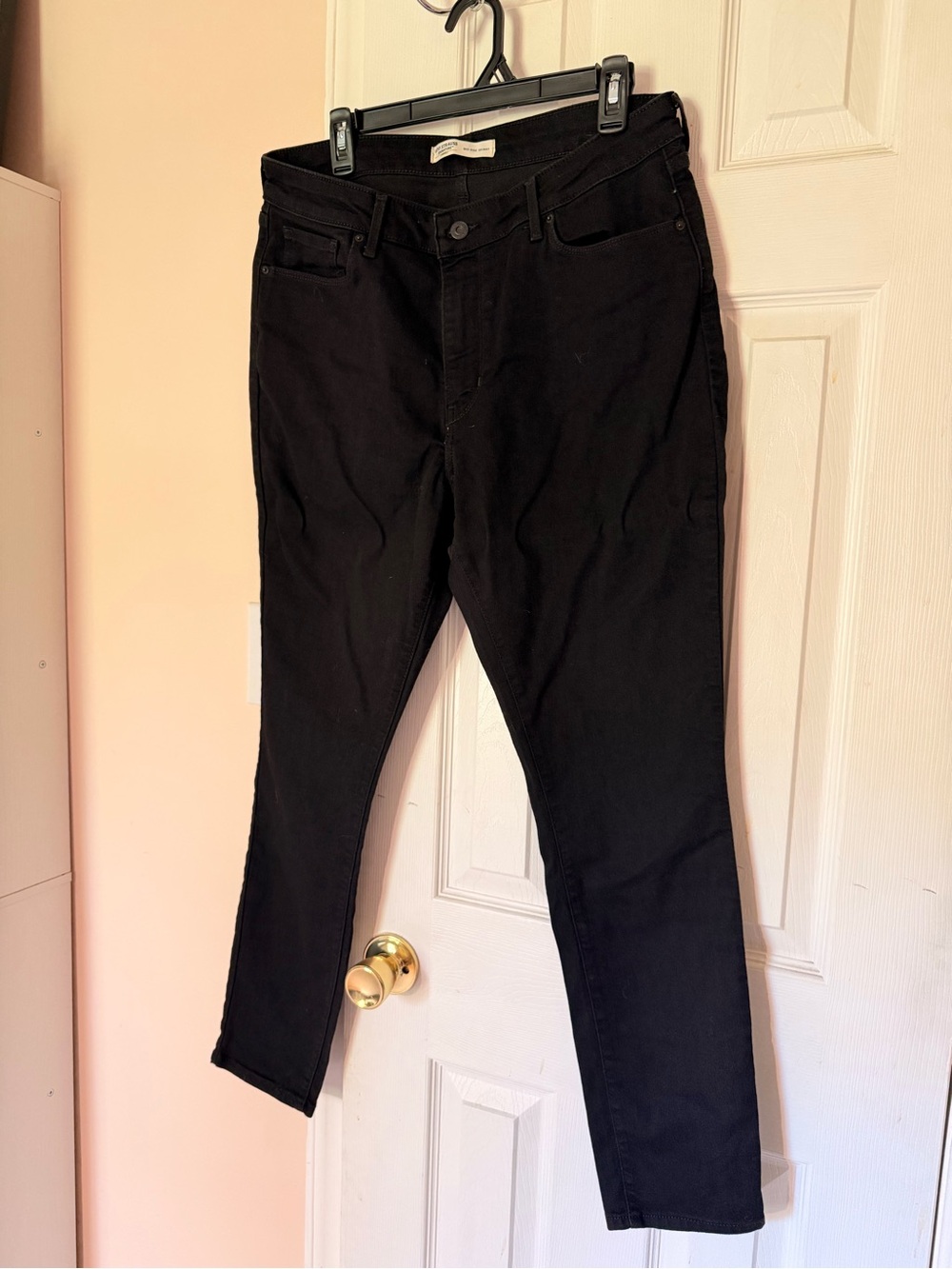 Levi Strauss Black Midrise Skinny Jeans Women’s Size 14 Emo 2000s Scene